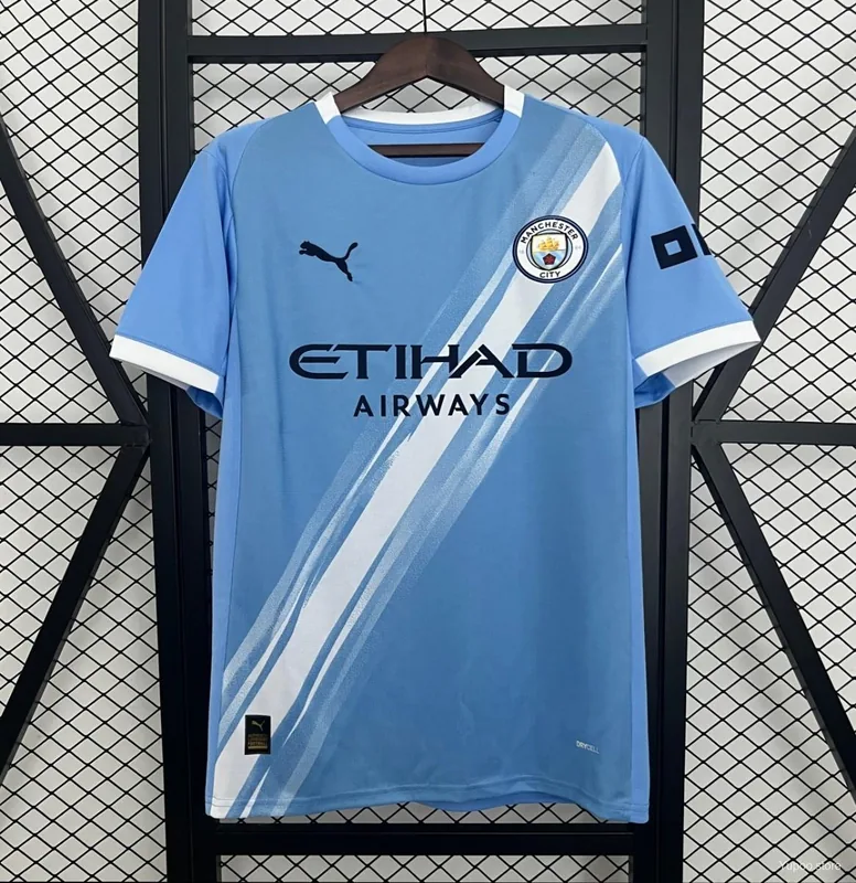 Camiseta Manchester City 2025/26 LOCAL MANGA CORTA VERSION FAN